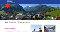 Desktop Screenshot of pfarre.kaprun.at